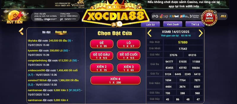 Xổ số lô đề 7 Lô đề 1 ăn 900