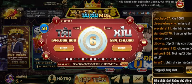 Tài xỉu 6 Tài xỉu Xocdia88 có tính xanh chín cao